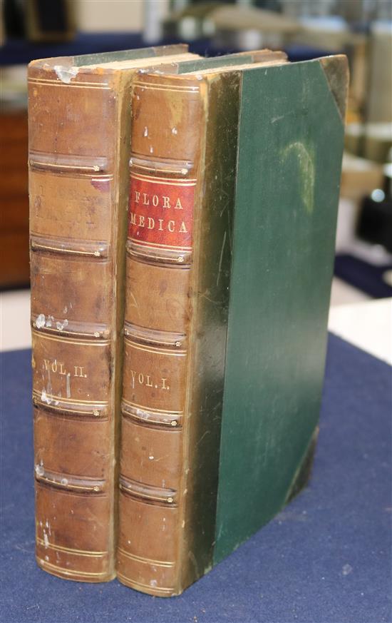 Spratt, George - Flora Medica,; containing coloured delineations of the various Medical Plants ... , 2 vols, 8vo,